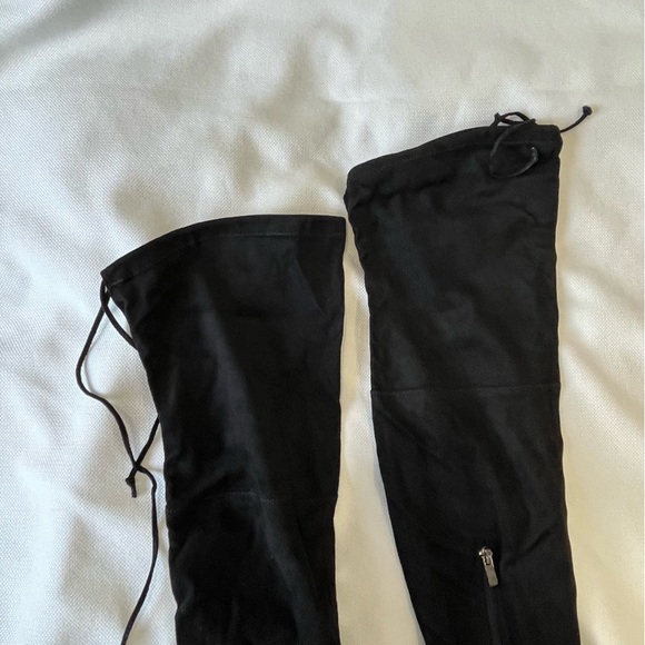 Catherine Malandrino Perse Black Embellished Over-the-Knee Boot Size 7.5 - Picture 4 of 9